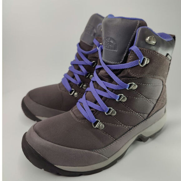 Gray North Face Waterproof boots sz 7 - Picture 3 of 8